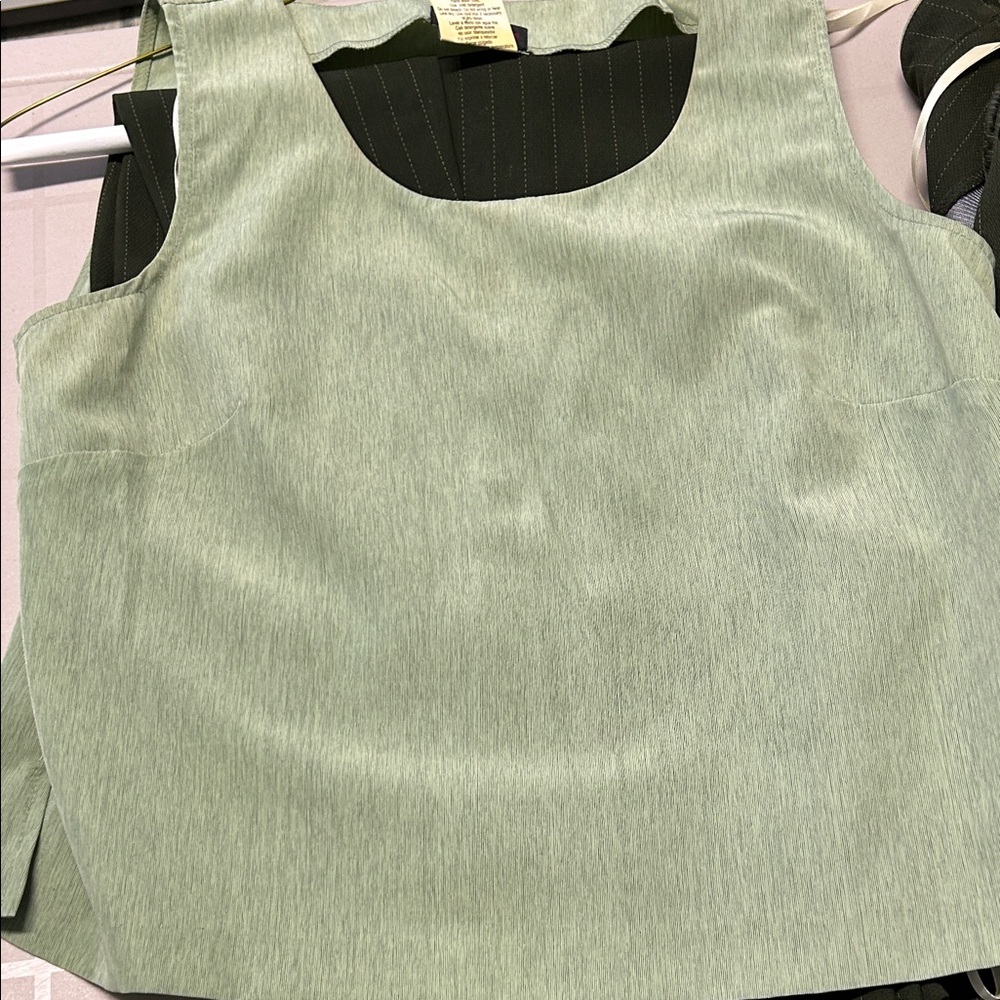 VINTAGE Women's Olive green Pantsuit 3 -piece set - Picture 12 of 17